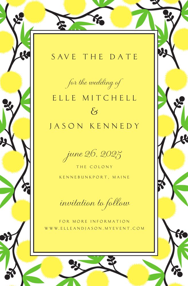 Sunny Vine Invitation