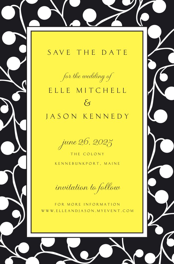 Night Berries Invitation