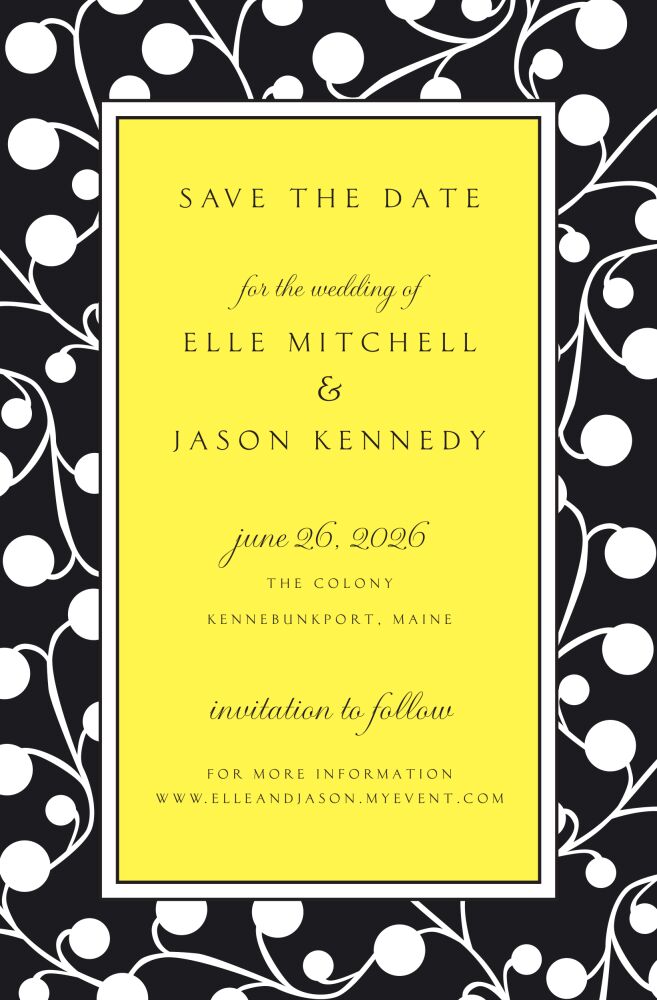Night Berries Invitation