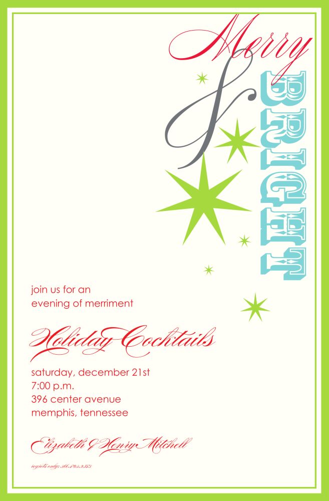 Merry & Bright Invitation