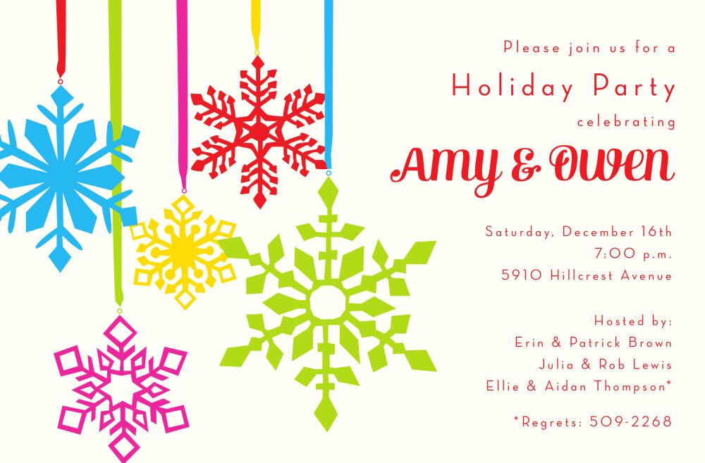 Snowy Trim Invitation