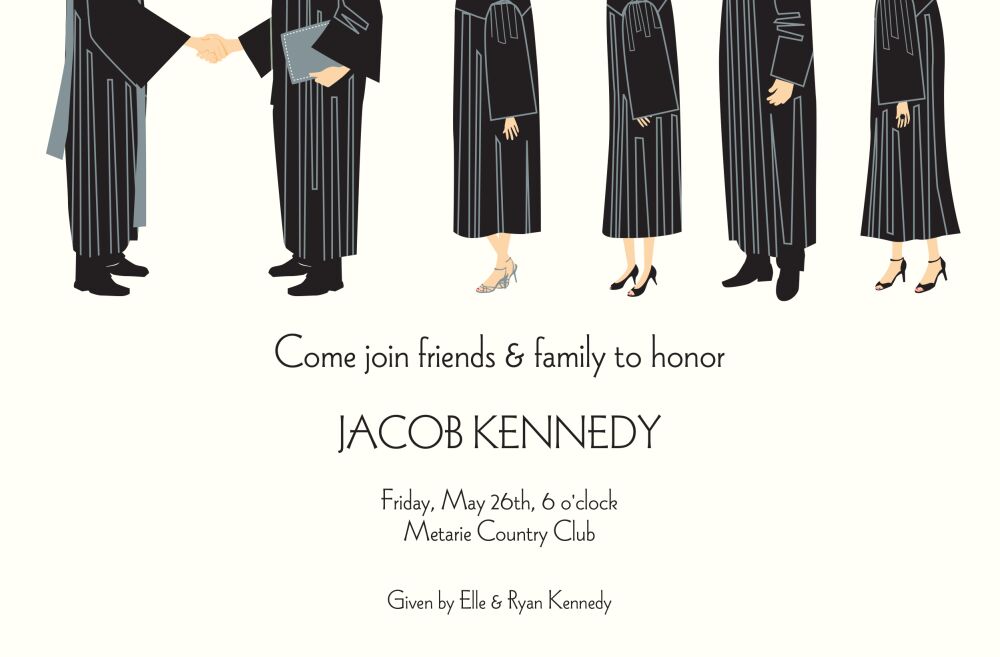 Grad Line Invitation