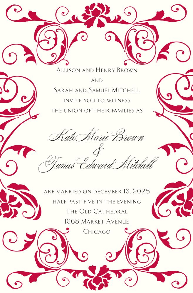 Dreamy Swirls Invitation