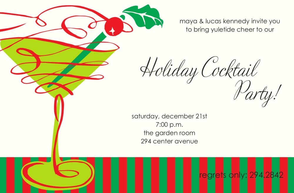 Martini Glee Invitation