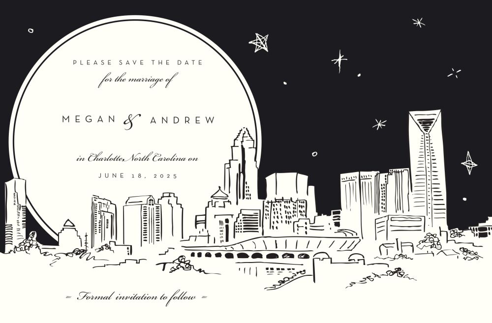 Charlotte Skyline Invitation
