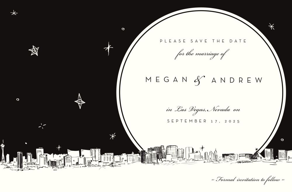 Las Vegas Skyline Invitation