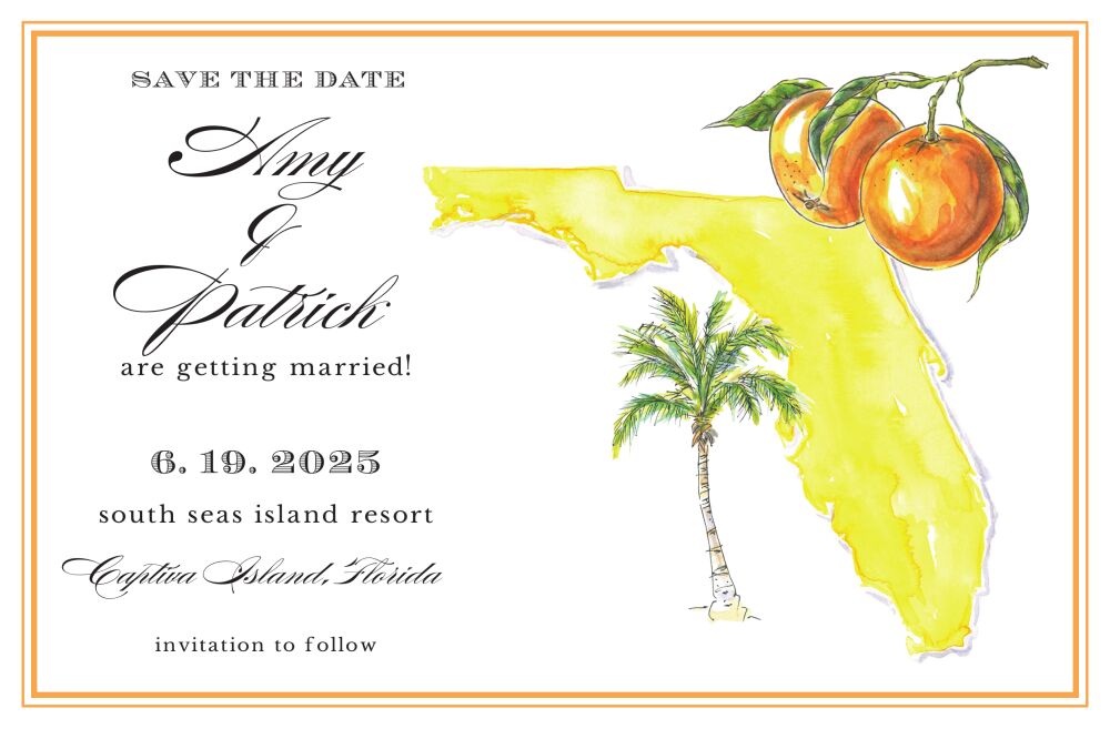 Pretty Florida Invitation