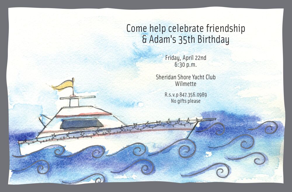 Boating Invitation