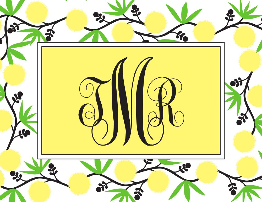 Sunny Vine Folded Note