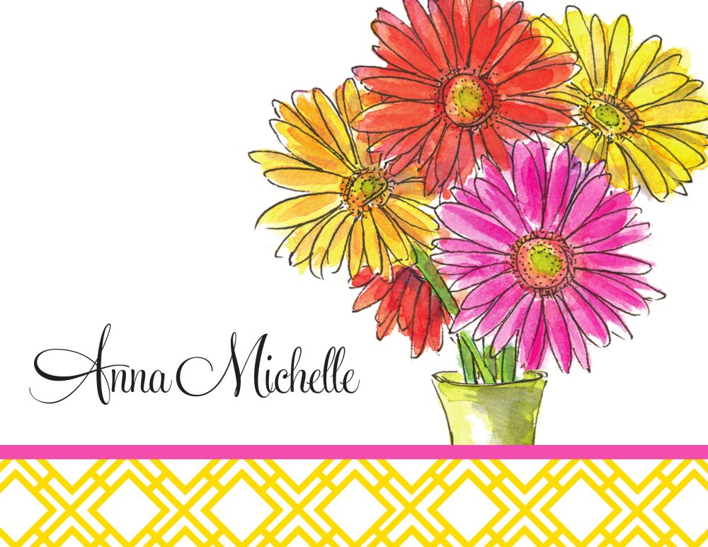 Summer Daisies Folded Note