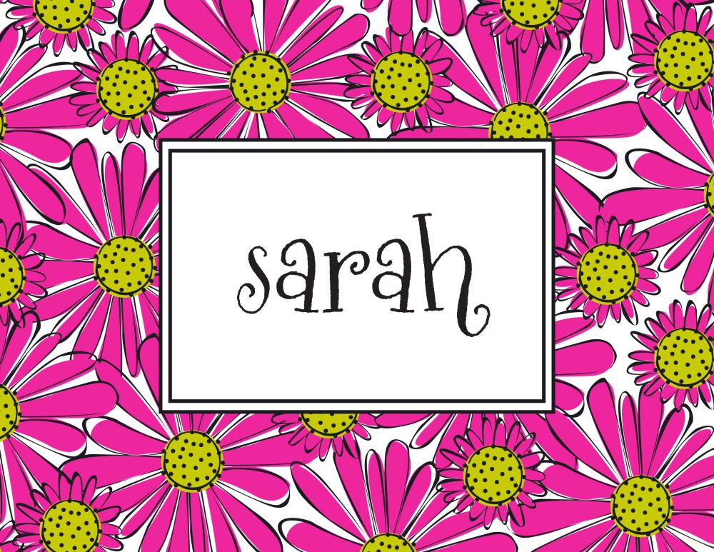 Daisy Craze Folded Note