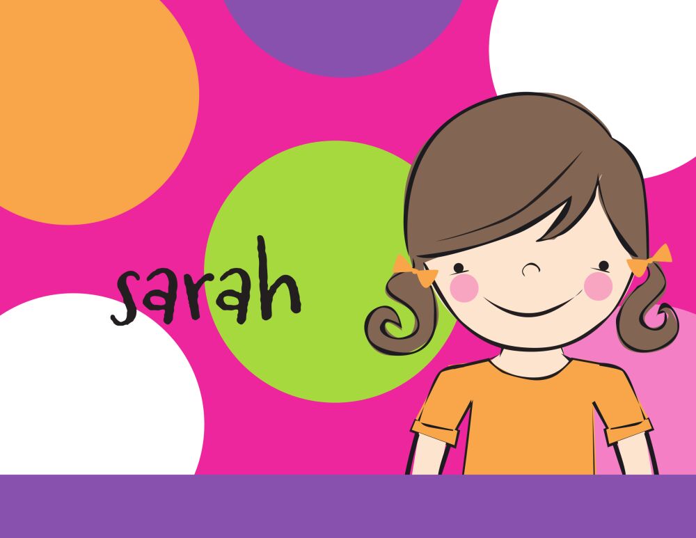 Brunette Girl Folded Note