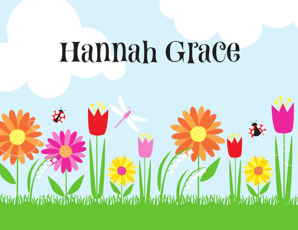 Sunny Garden Folded Note