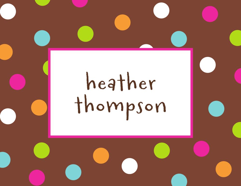 Candy Drops Folded Note