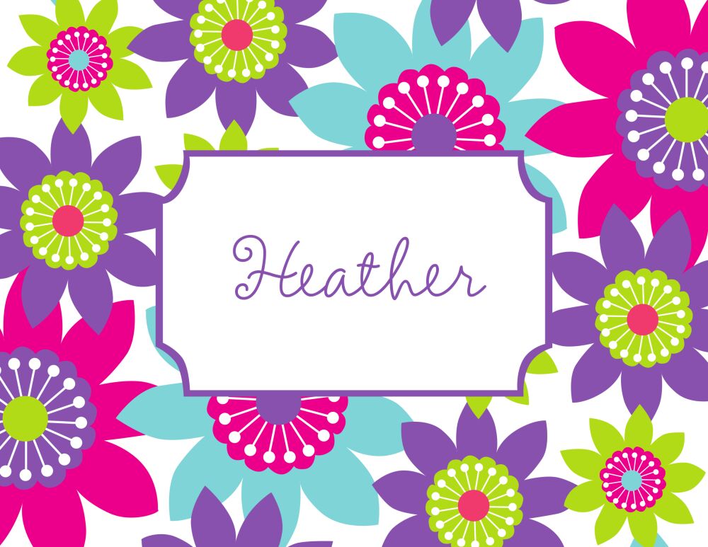 Spinning Flowers Folded Note