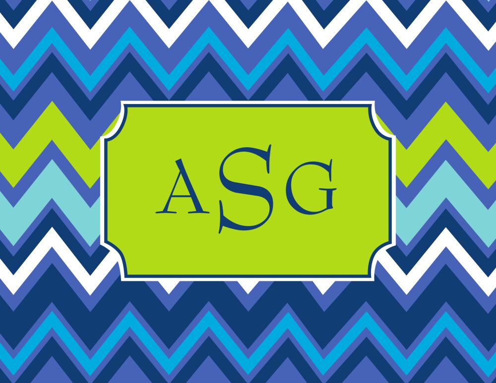 Ocean Waves Folded Note