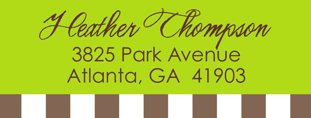 Hip Cocoa Return Address Label