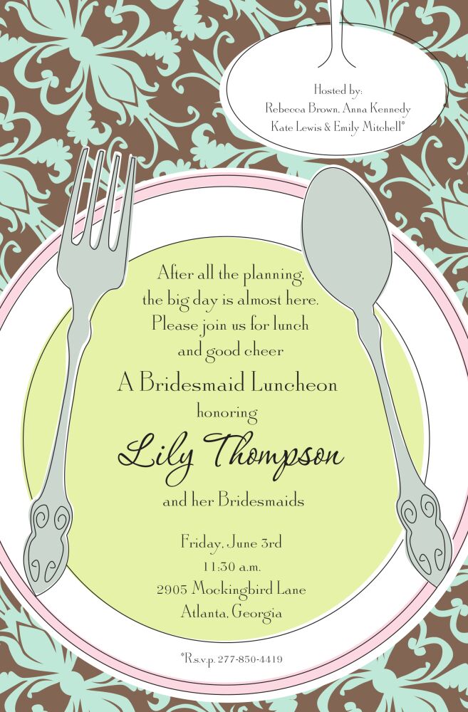 Pretty Place Setting Invitation