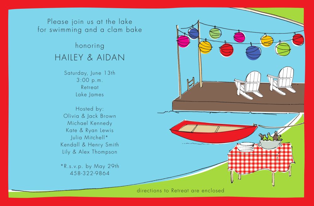 Dock Party Invitation