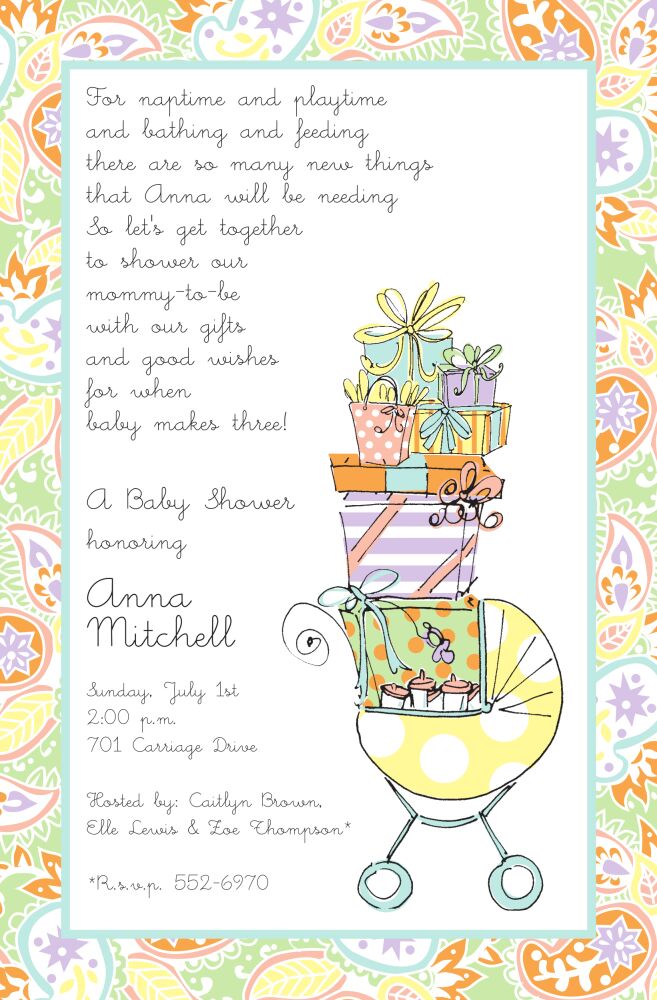 Stroller Stack Invitation