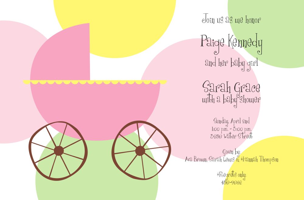 Carriage Girl Invitation