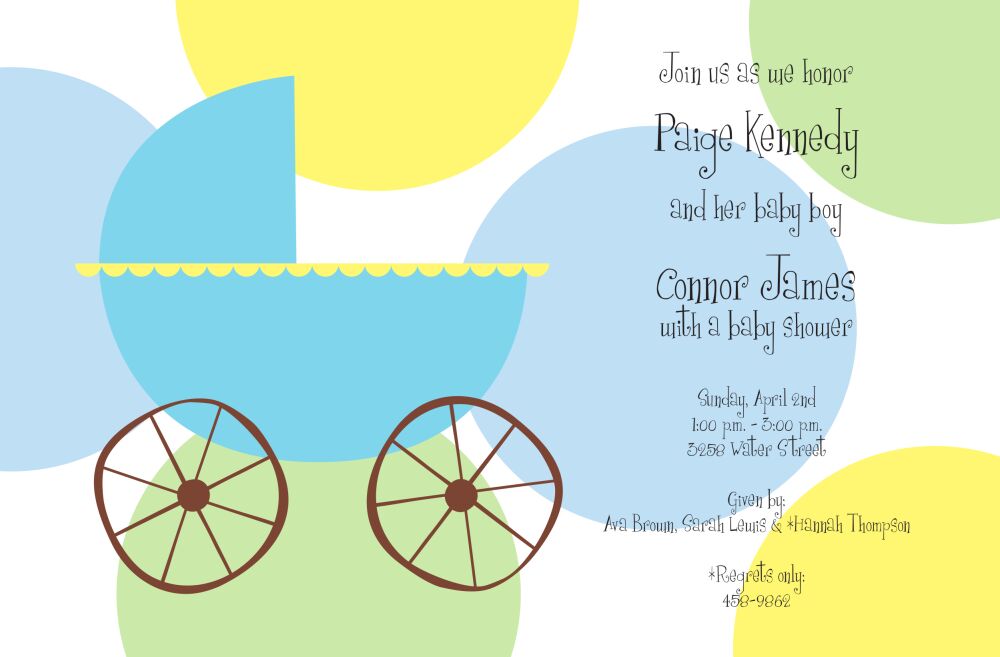 Carriage Boy Invitation