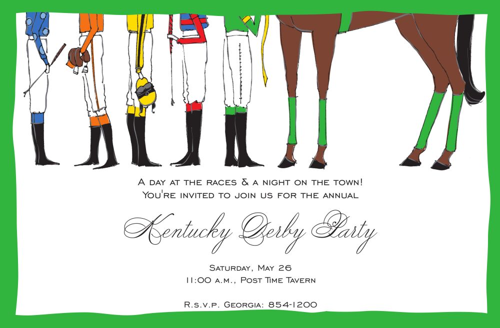 Jockey Feet Invitation