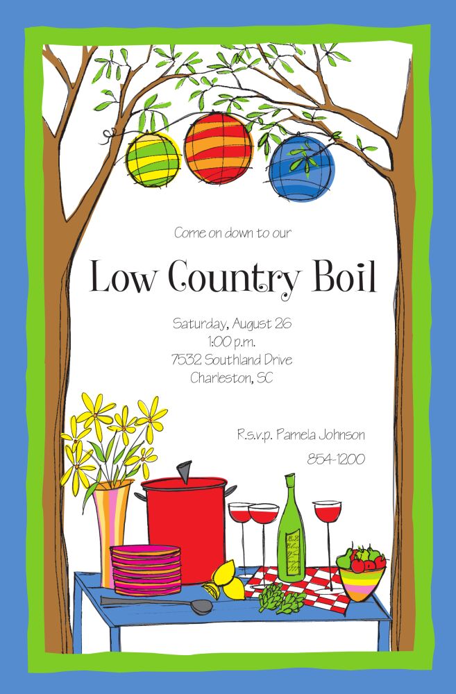 Outdoor Buffet Invitation