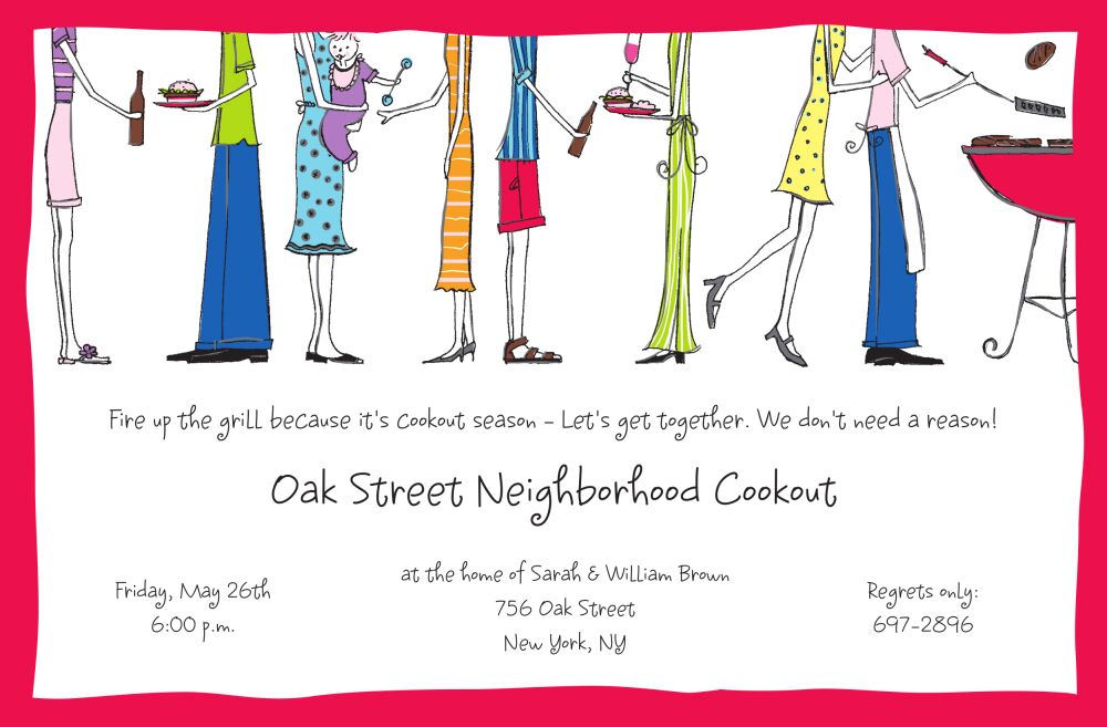 Cookout Feet Invitation