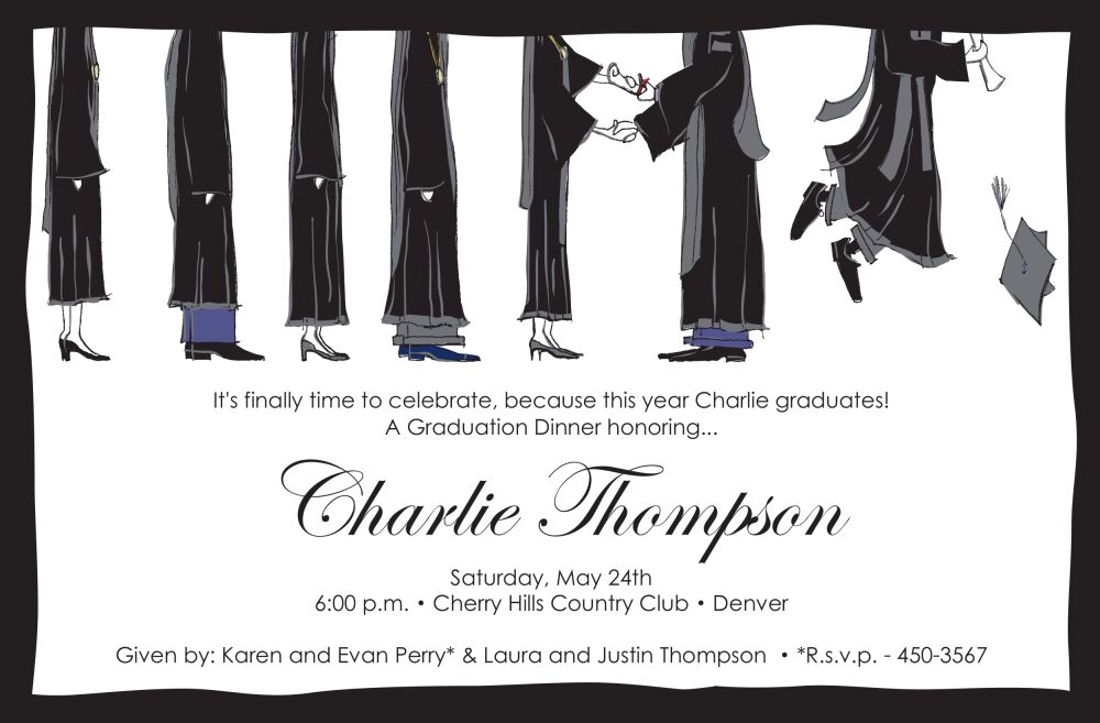 Graduation Feet Invitation