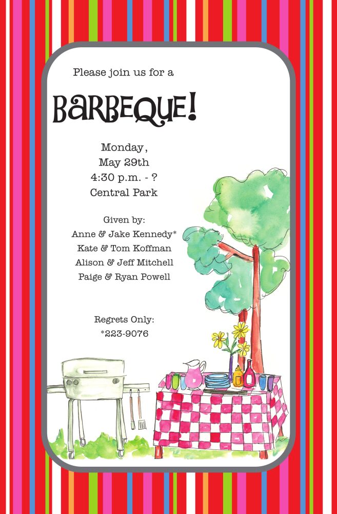 BBQ Party Invitation