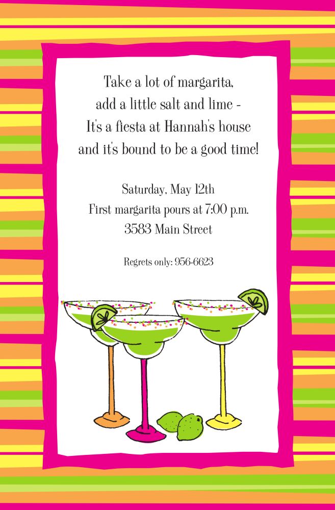 Margarita Trio Invitation