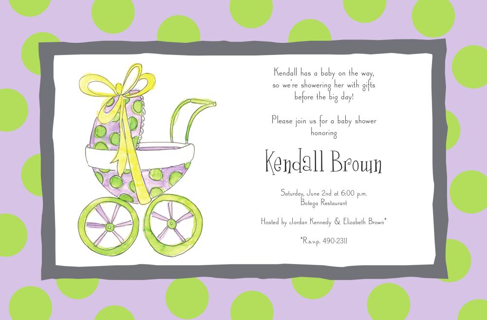 Baby Buggy Invitation