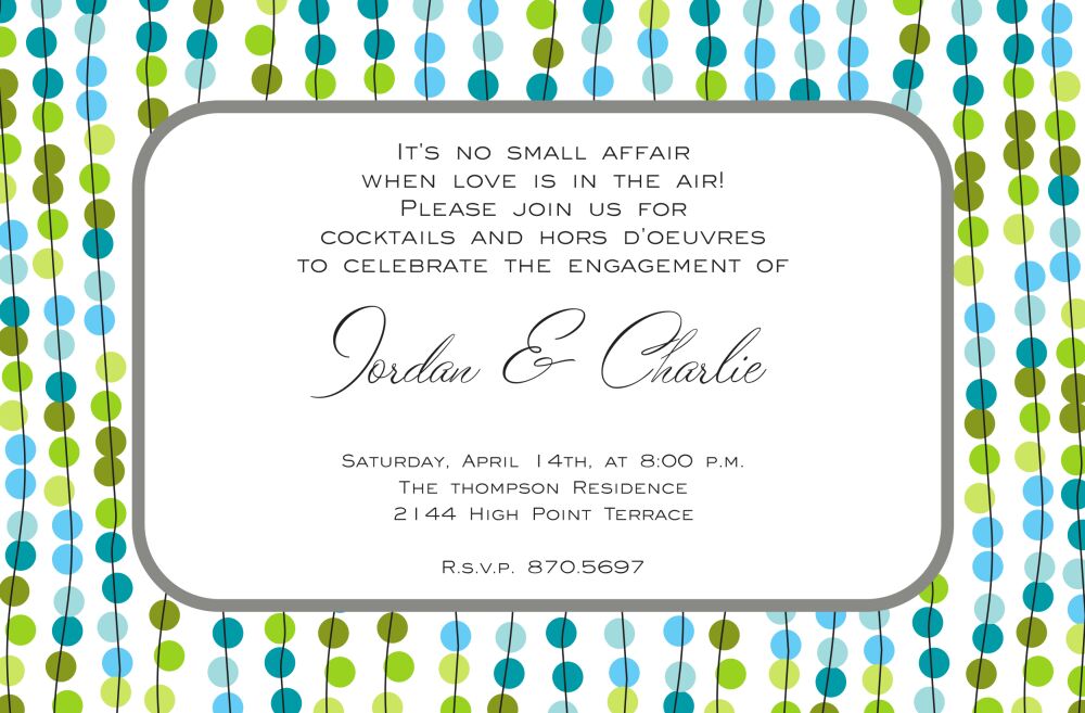 Fab Beads Lime Invitation