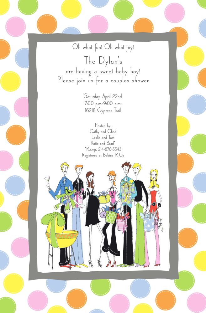 Couples Baby Shower Invitation