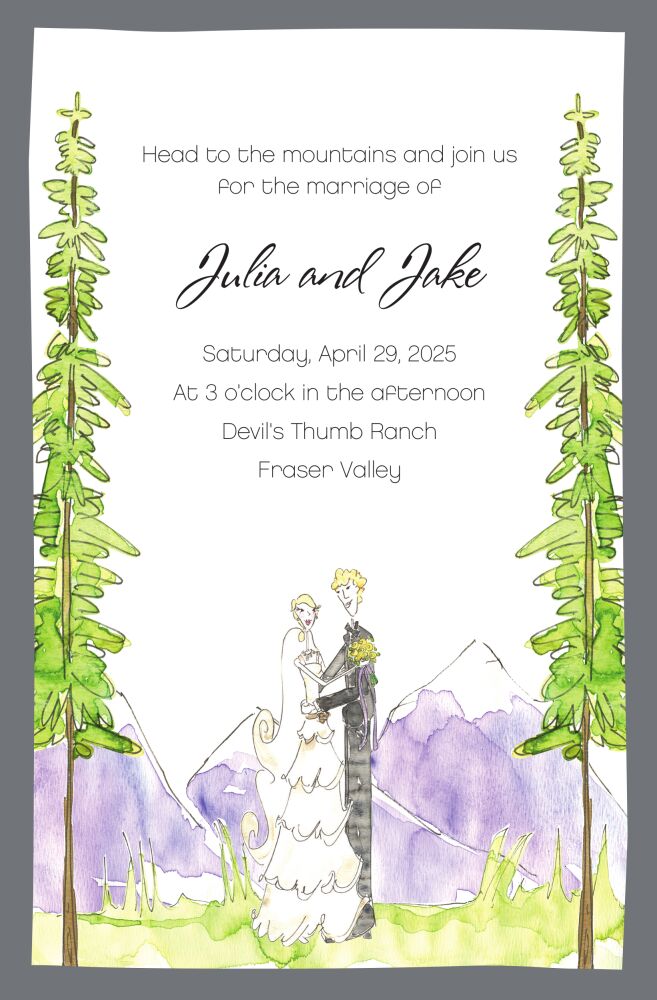 Colorado Wedding Invitation