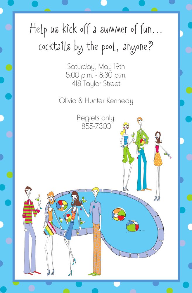 Pool Party Invitation