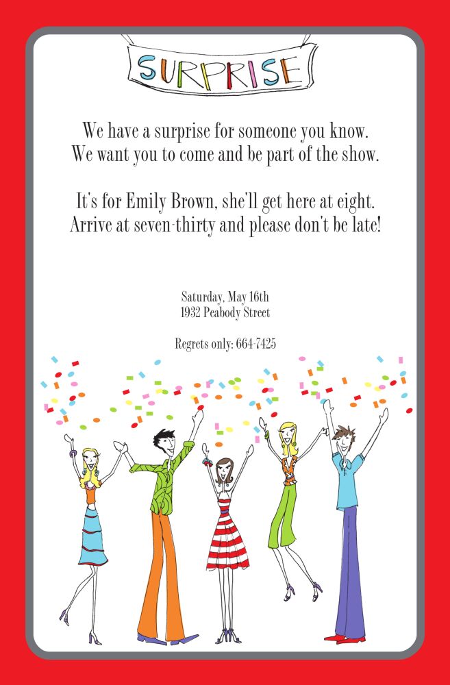 Surprise Party Invitation
