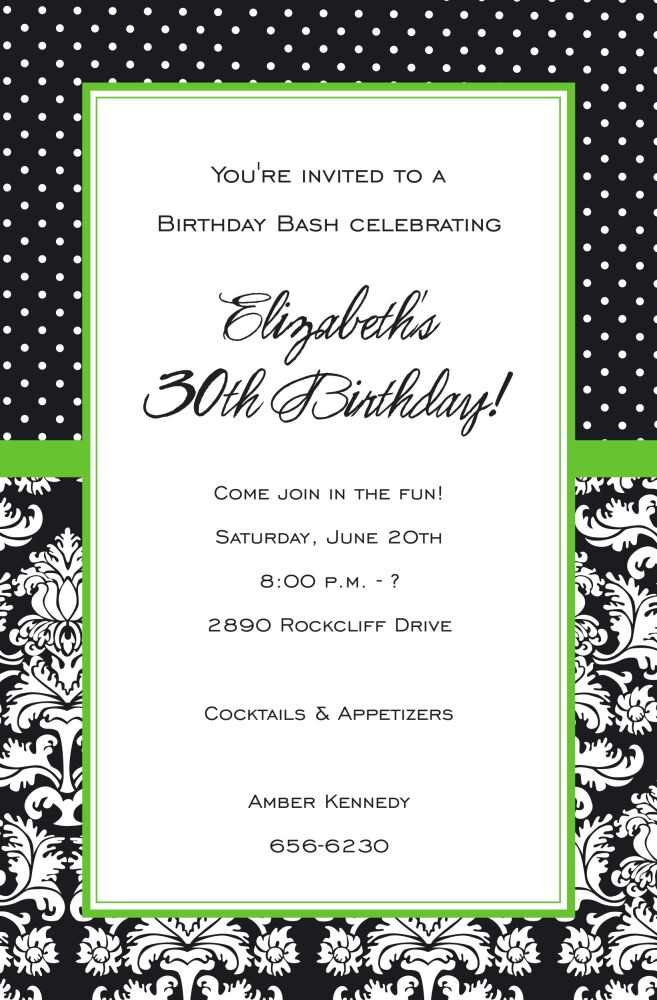 Flame Dot Invitation