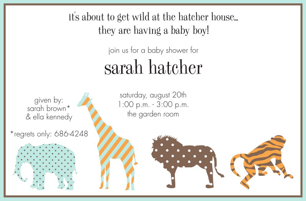 Jungle Boy Invitation