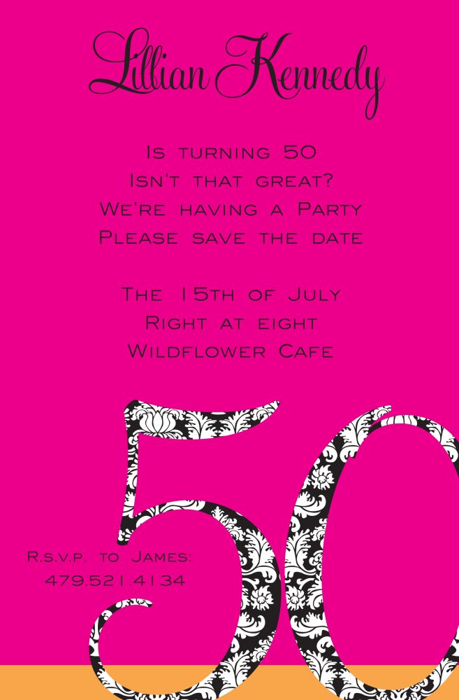 Her Fifty Invitation