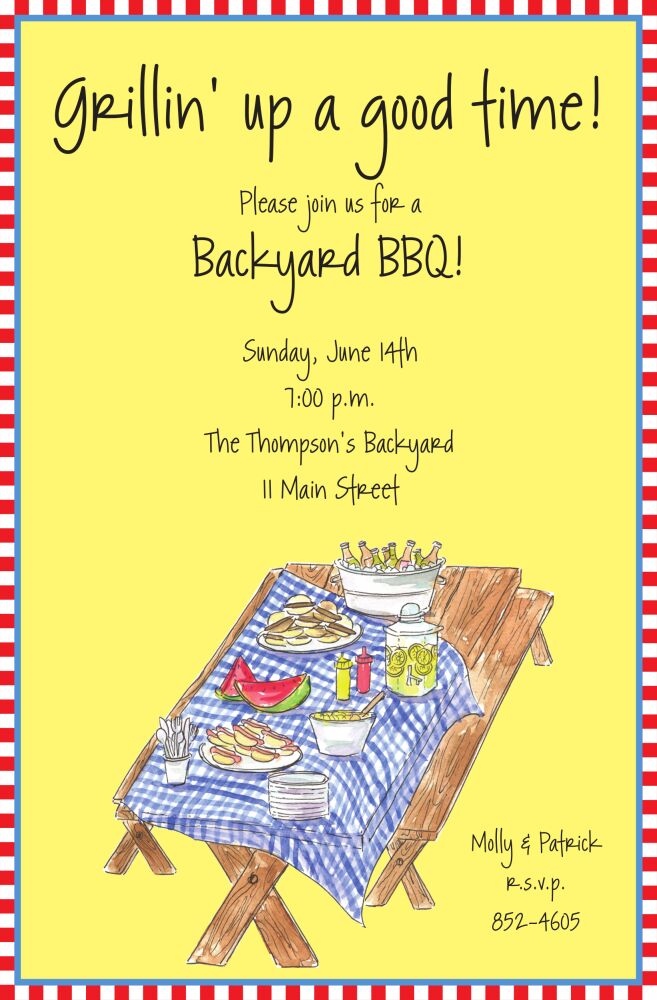 Picnic Lunch Invitation