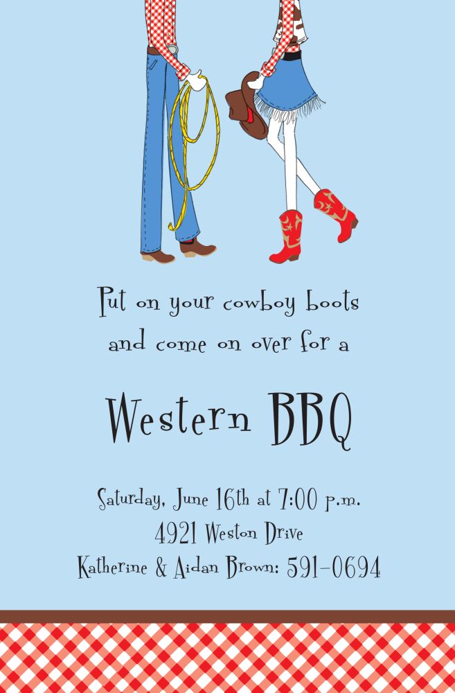 Cowboy Pair Invitation