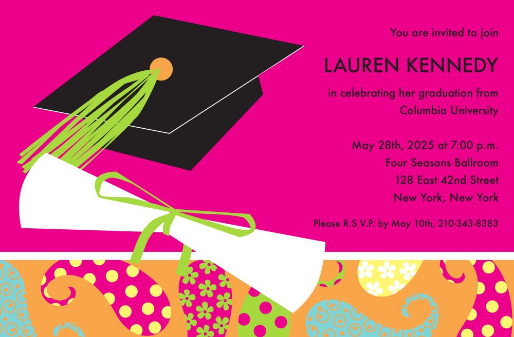 Paisley Cap Invitation