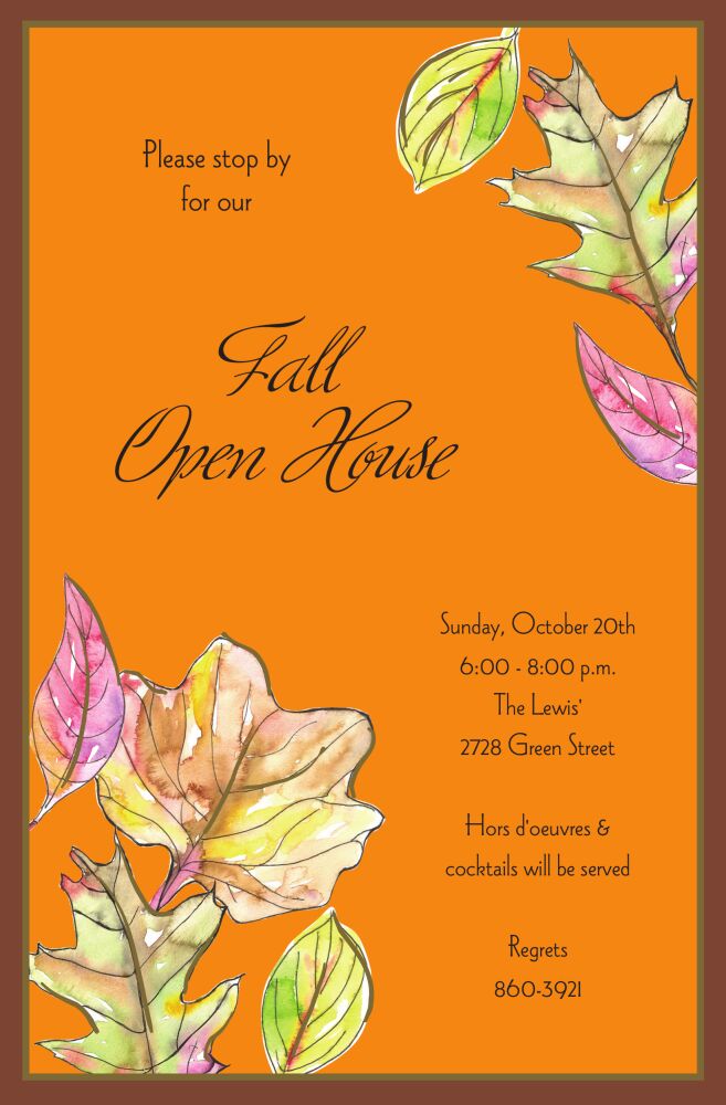 Leaves Invitation