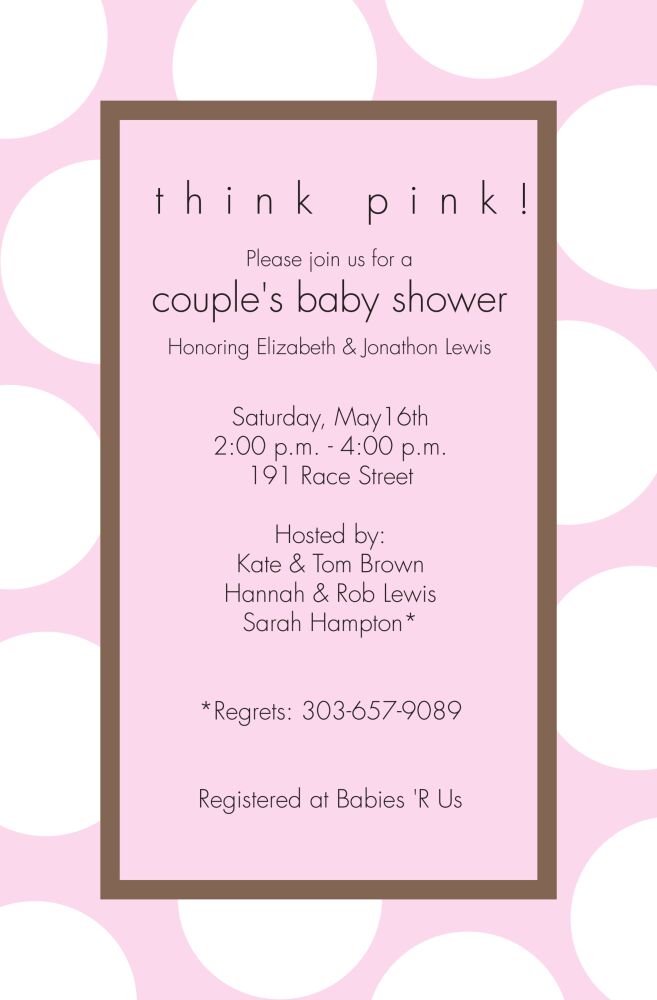 Spots Blush Invitation