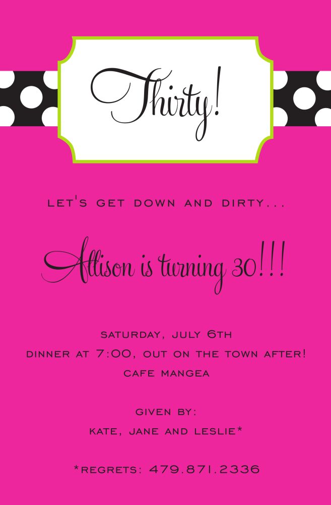 Bookplate Pink Invitation