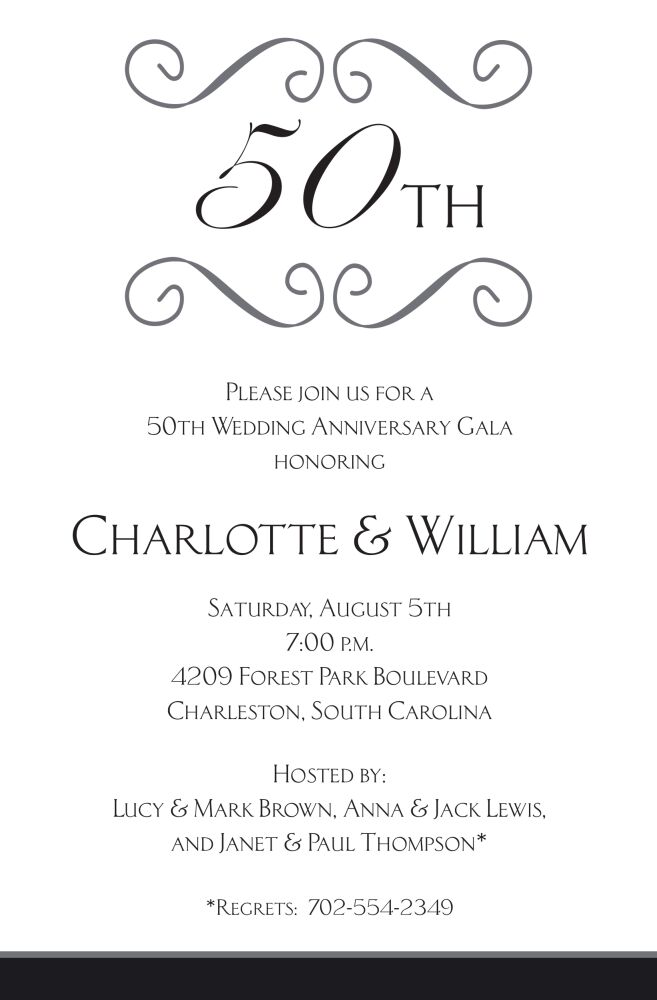 Anniversary Scroll Invitation