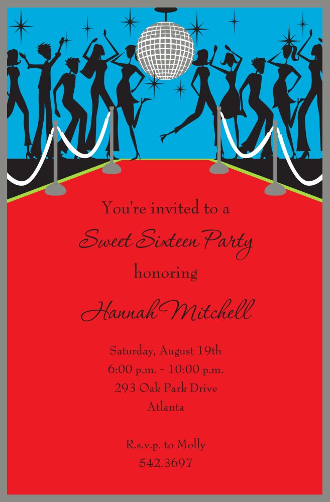 Disco Ball Invitation