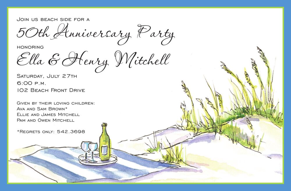 Relaxing Beach Invitation